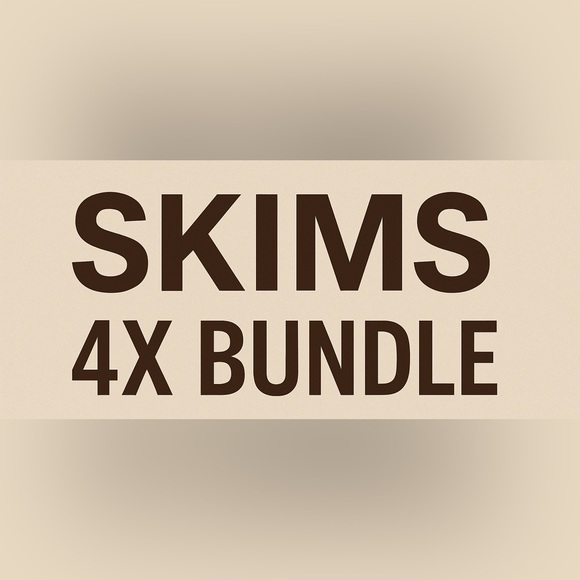 SKIMS Tan Brown Tank Top High Waisted Thong Catsuit Bodysuit 4X Bundle